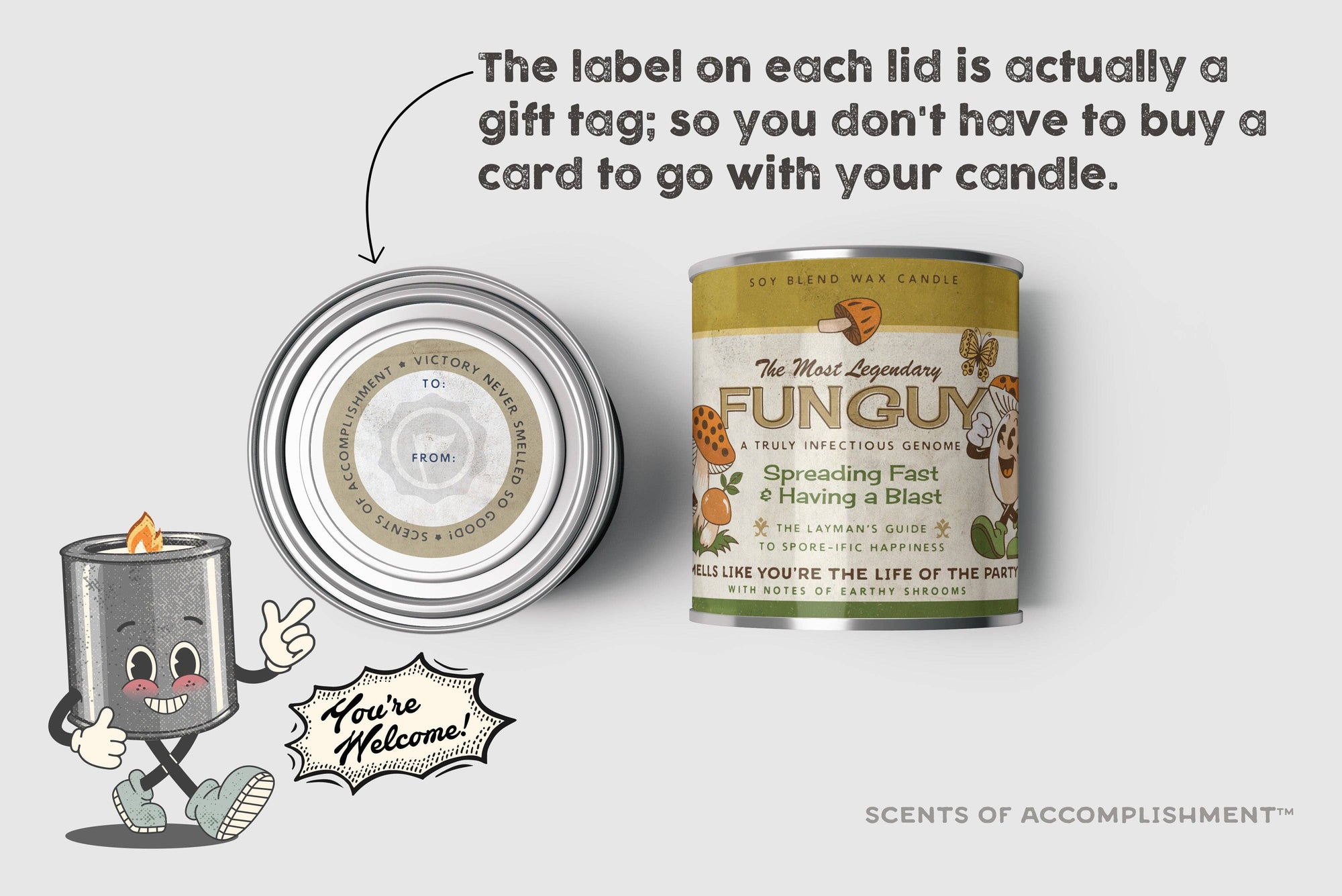 FunGuy Mushroom Candle