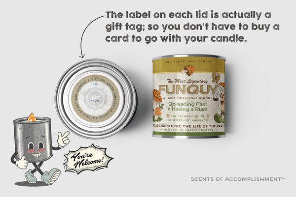 FunGuy Mushroom Candle