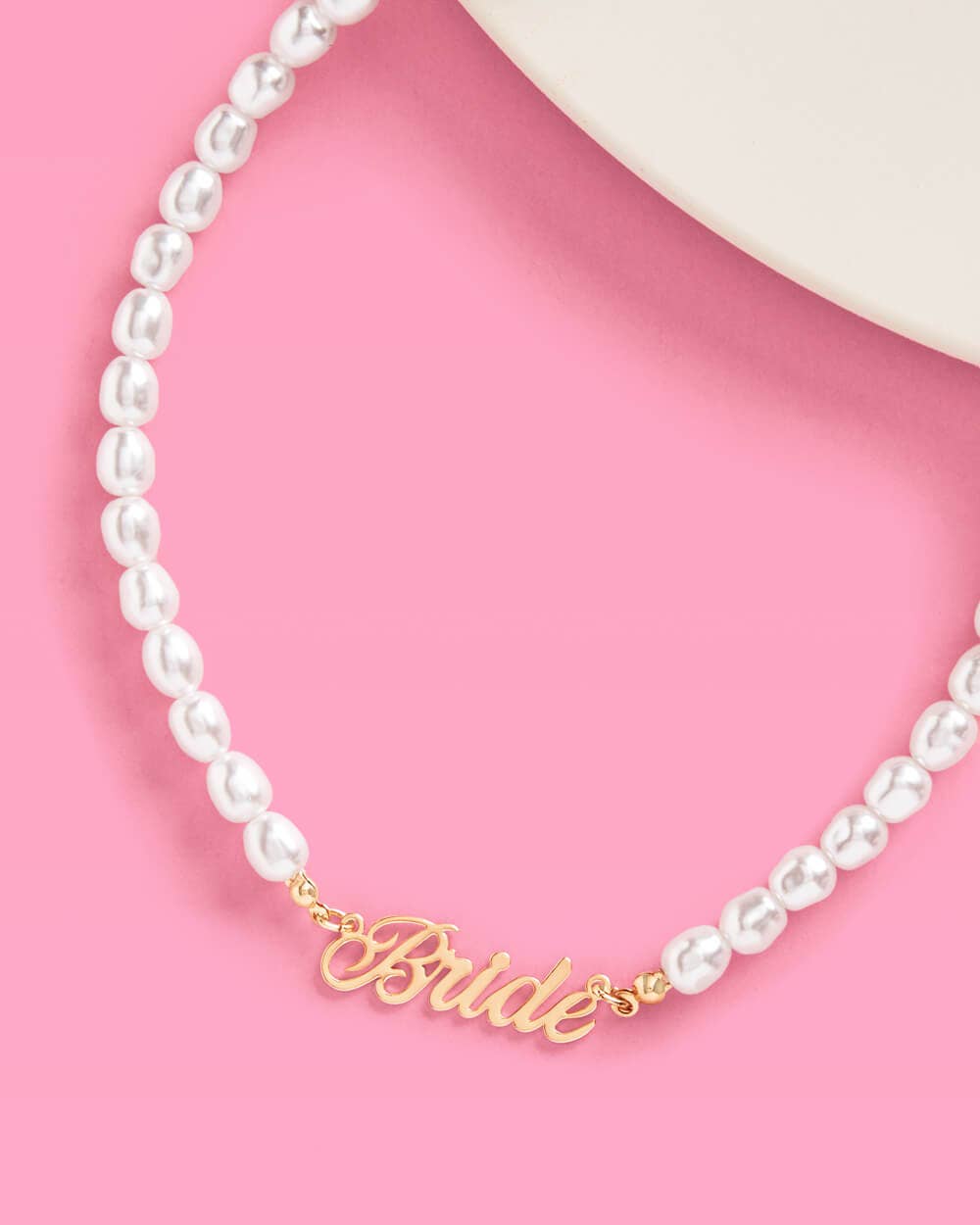 Bride Nameplate Necklace