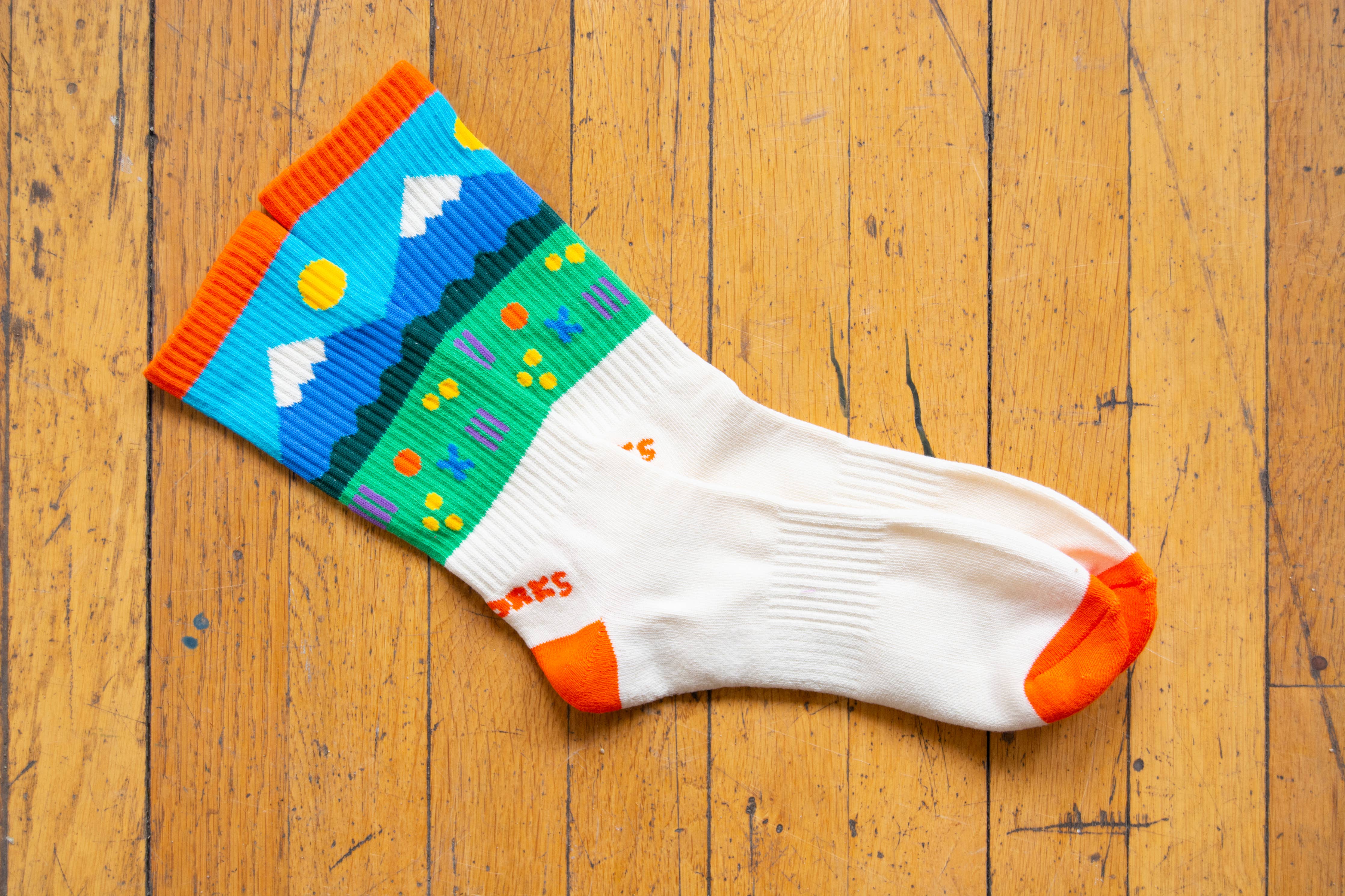 Mountain Landscape Socks