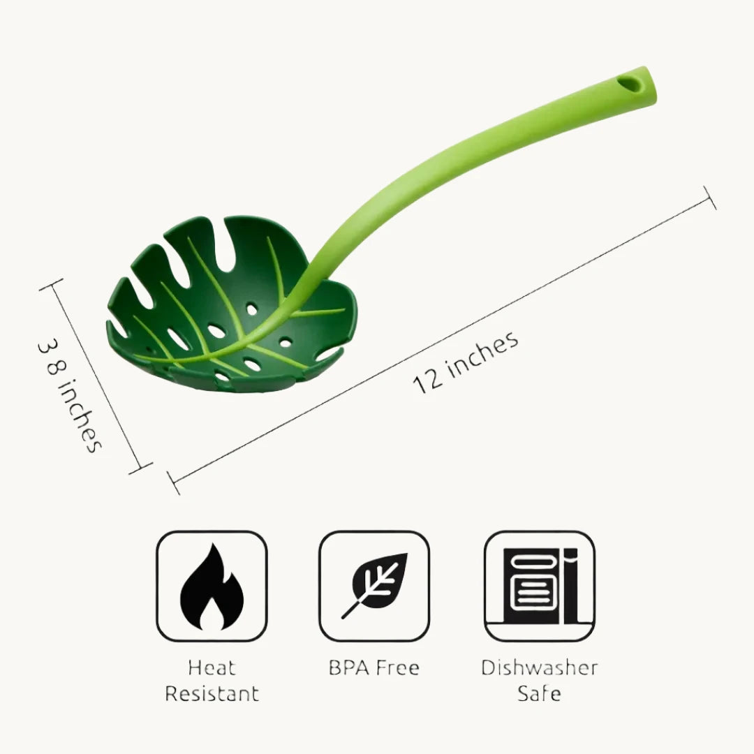 Monstera Leaf Slotted Spoon