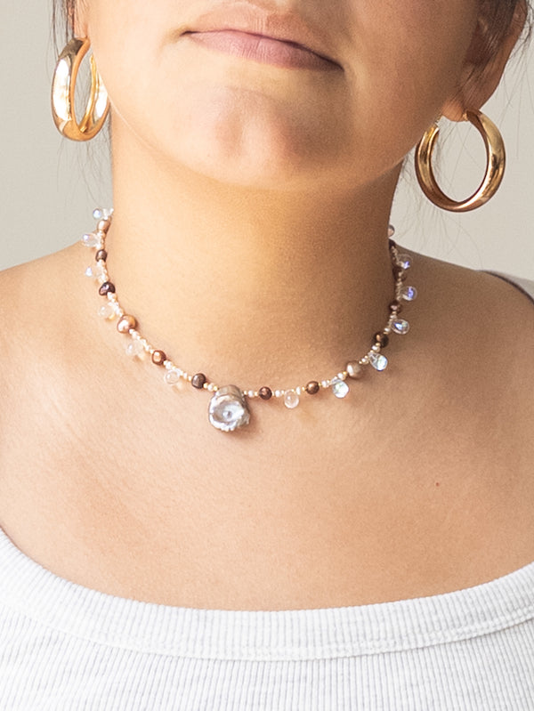 Pearls and Dewdrops Pendant Necklaces