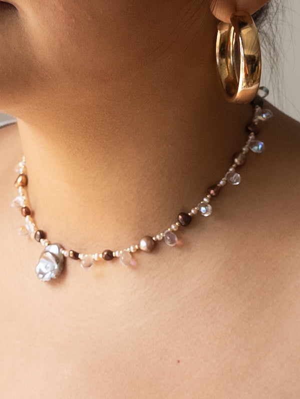 Pearls and Dewdrops Pendant Necklaces