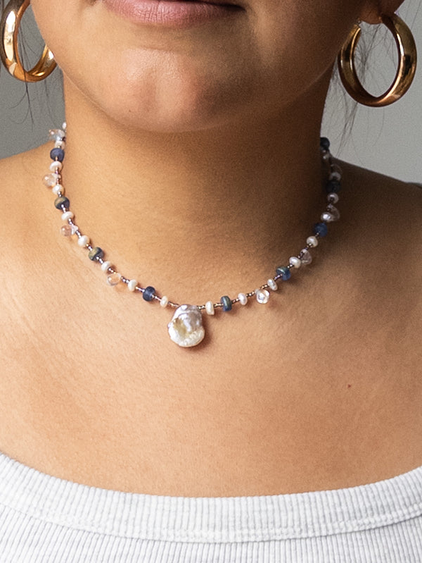 Pearls and Dewdrops Pendant Necklaces