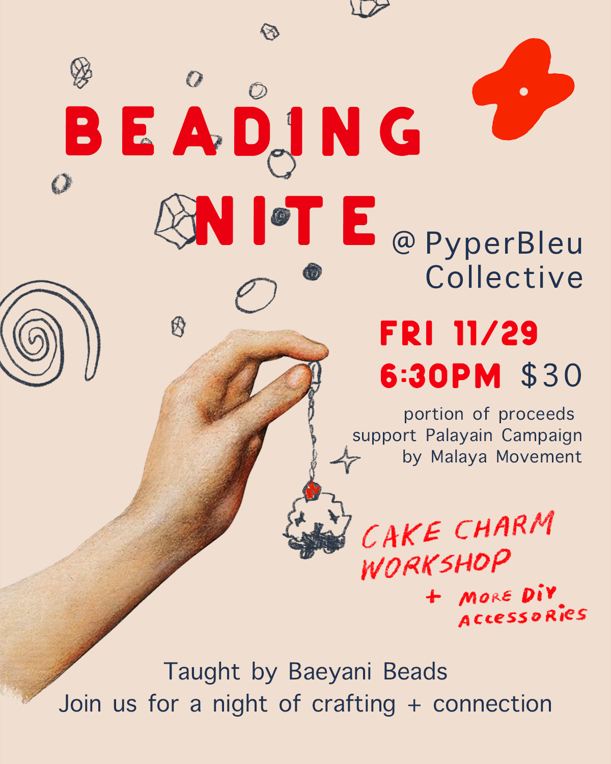 Beading Nite 🌀🍰 Workshop 11/29