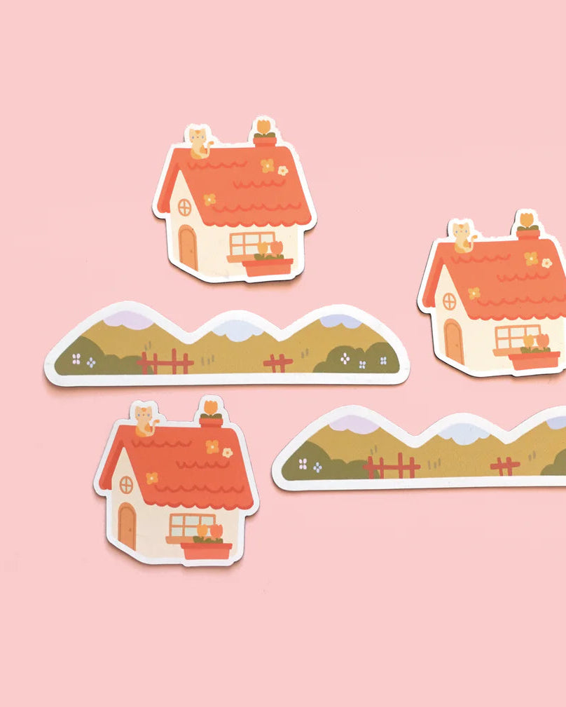 Cottage Village Magnets
