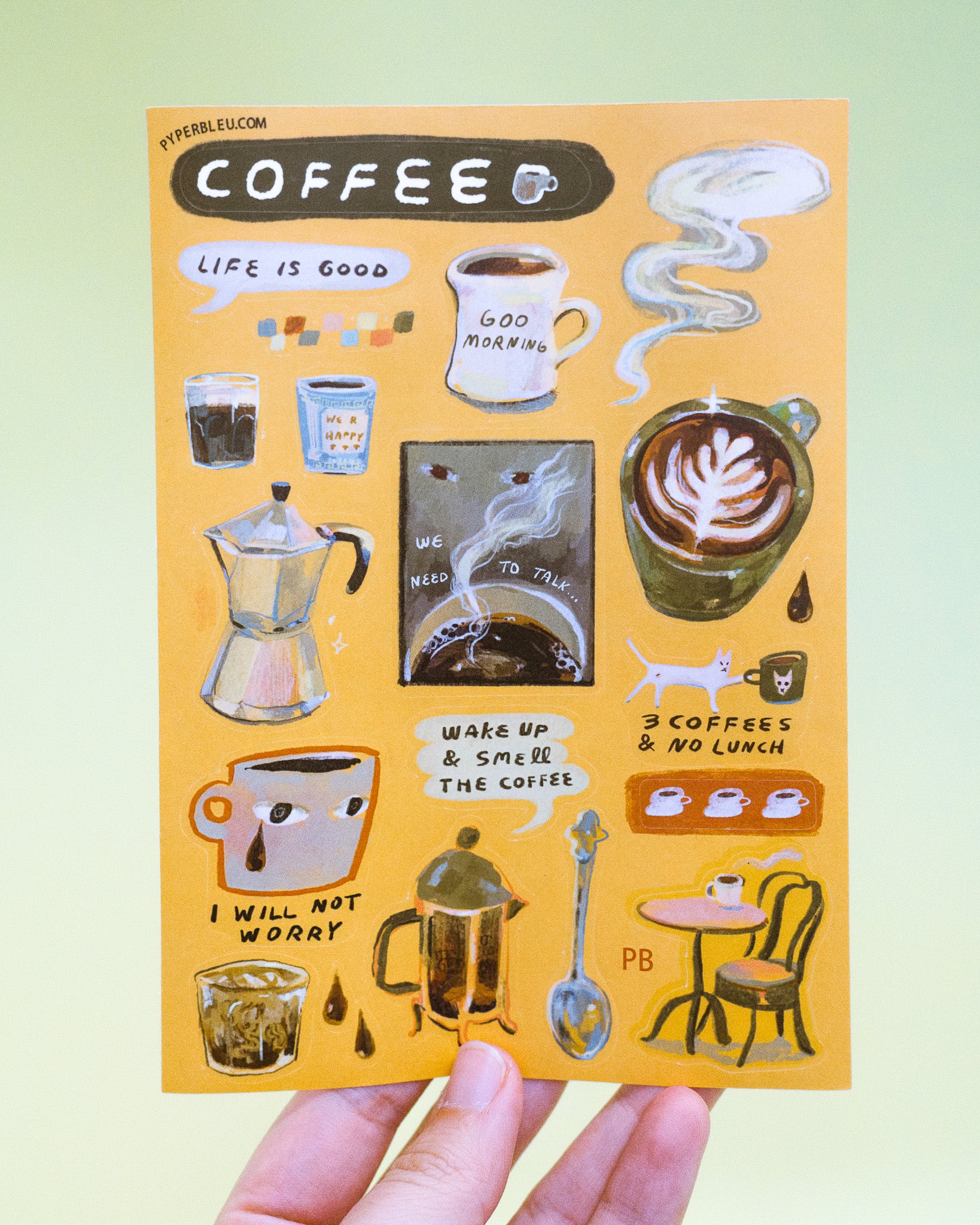 Coffeescript Stickers Morning Coffee Sticker Collection