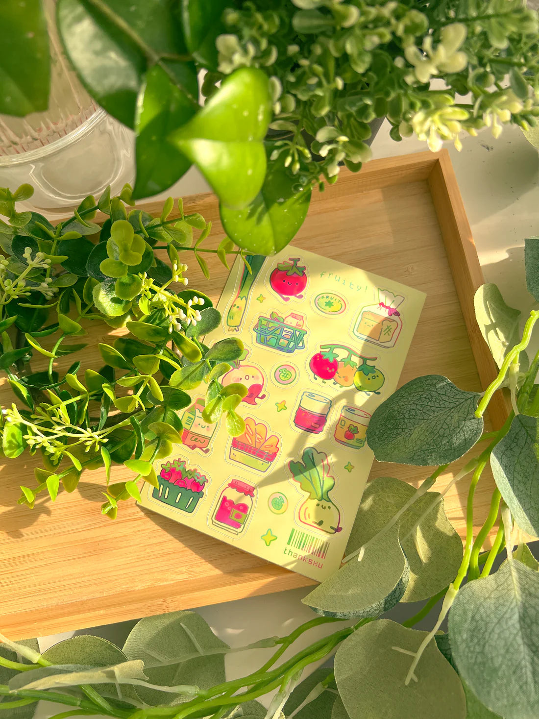 Cherry & Grocery Sticker Sheets (Thanksxu)