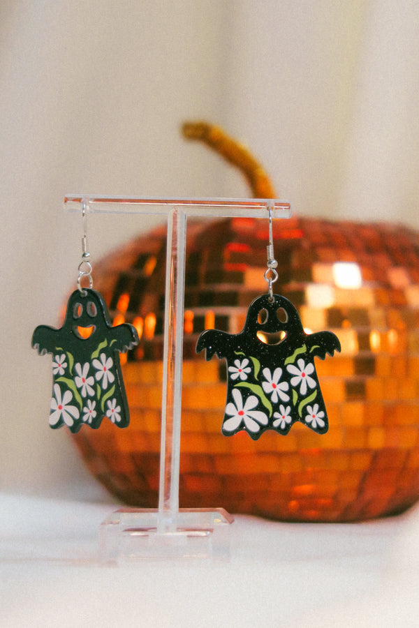 Groovy Ghost Earrings