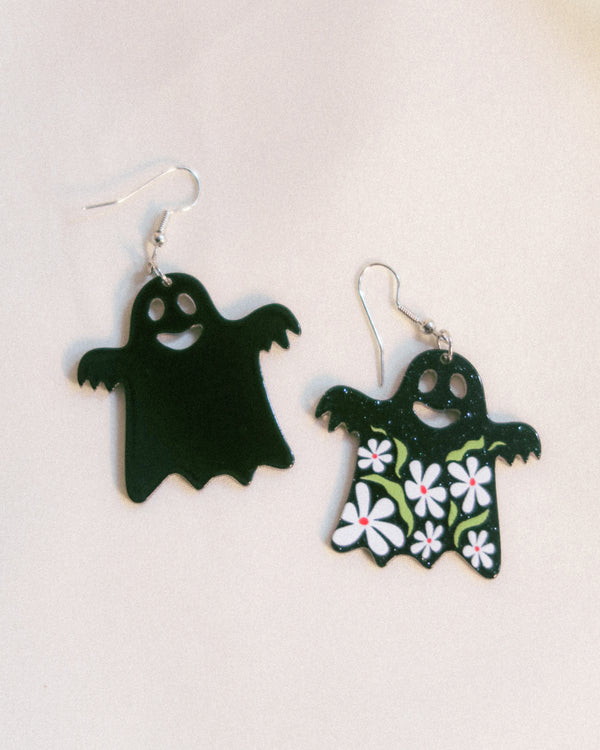 Groovy Ghost Earrings