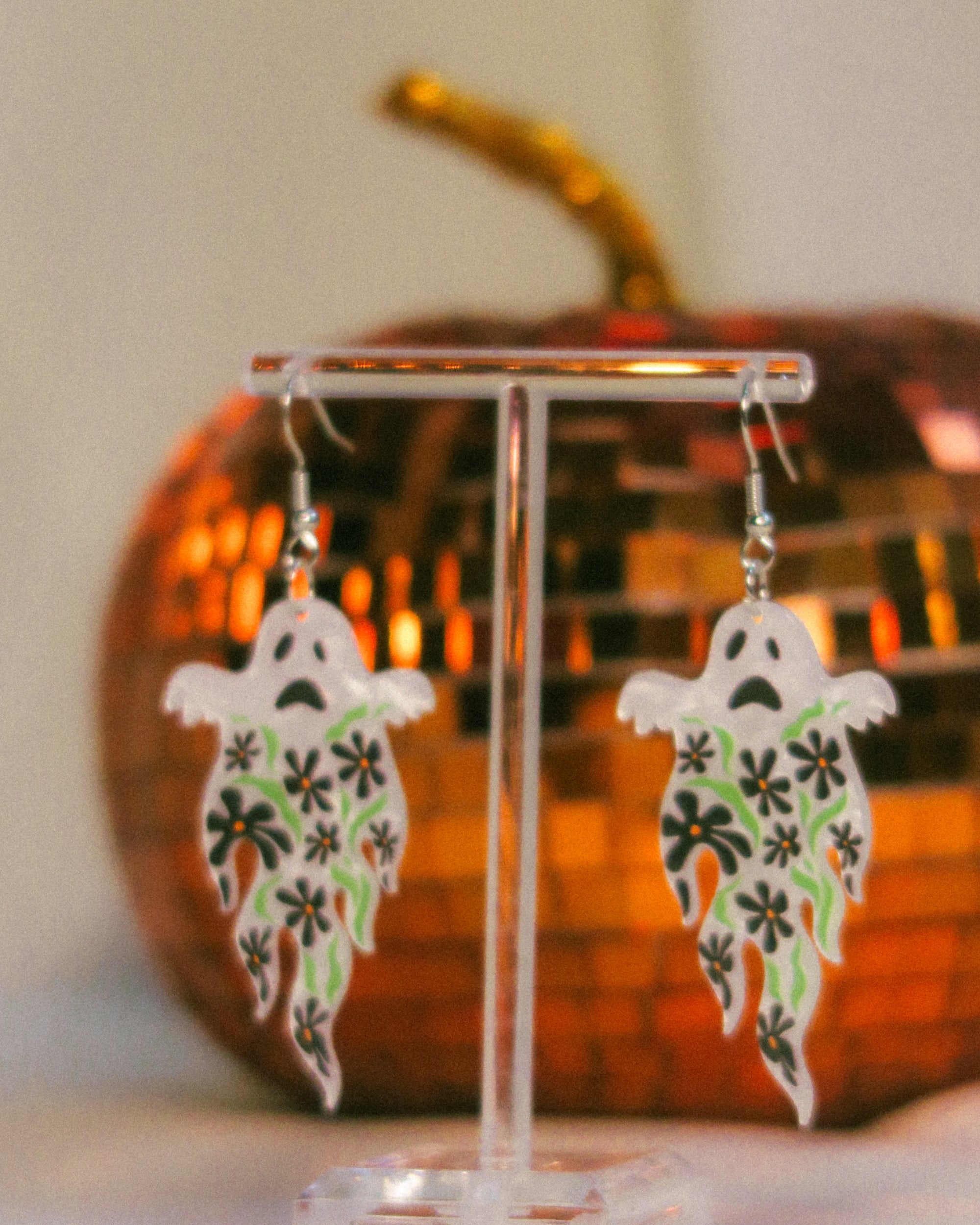 Groovy Ghost Earrings