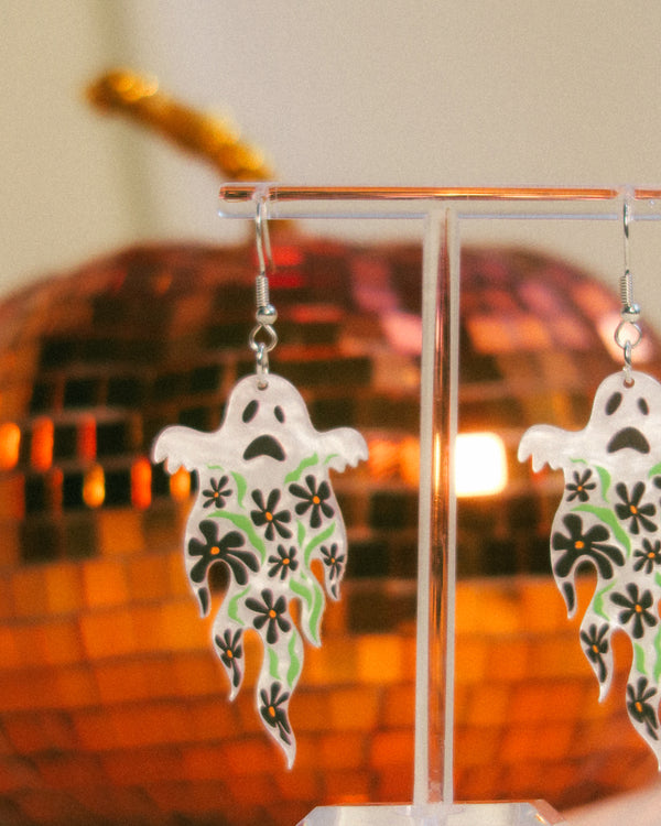 Groovy Ghost Earrings