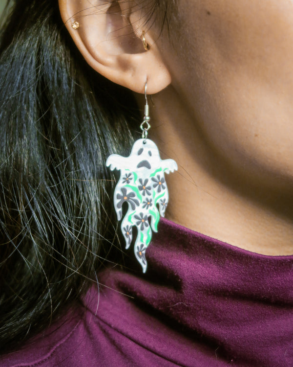 Groovy Ghost Earrings