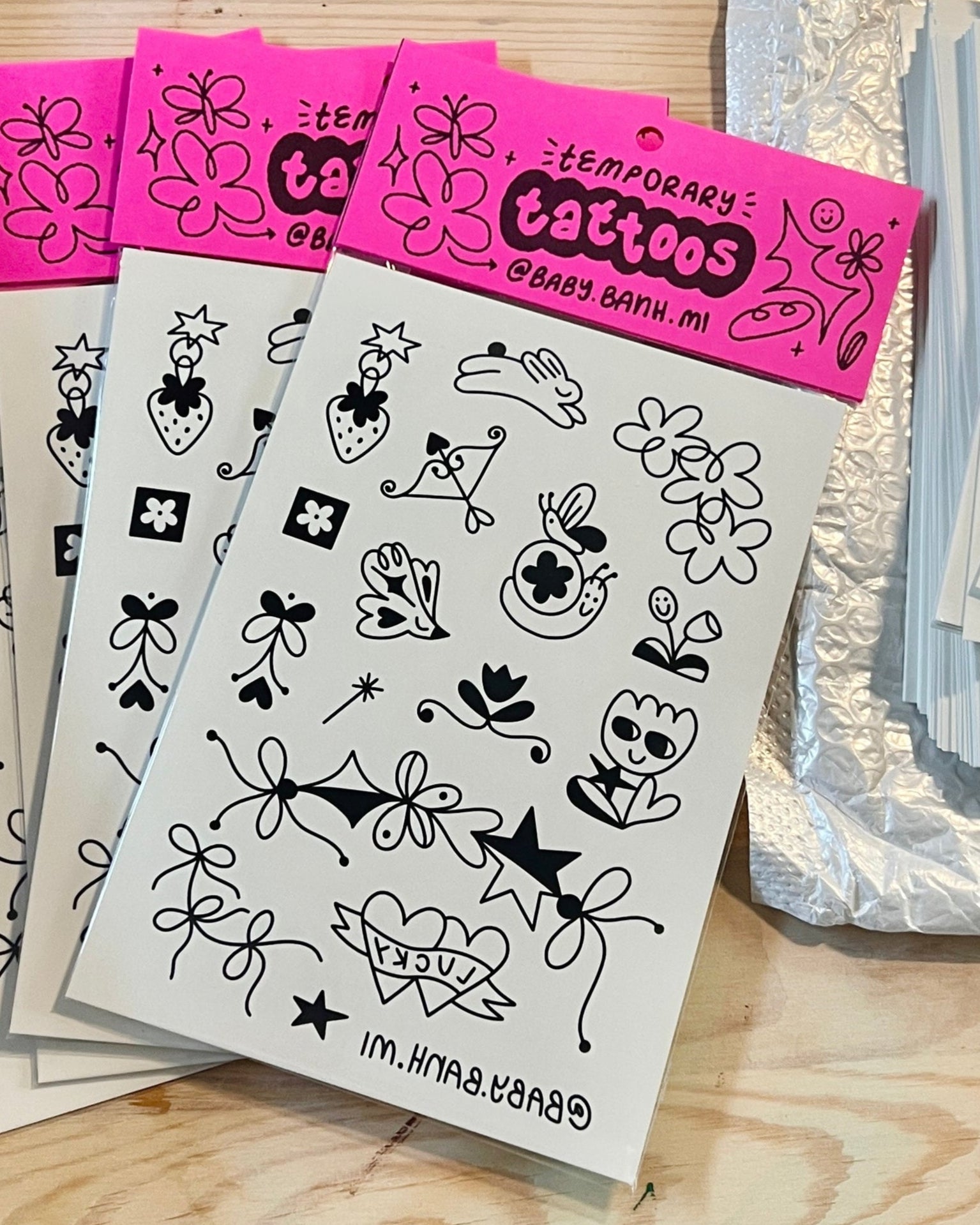 Temporary Tattoo Sheet