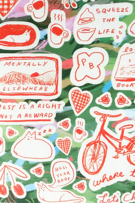 Let's Chill Sticker Sheet