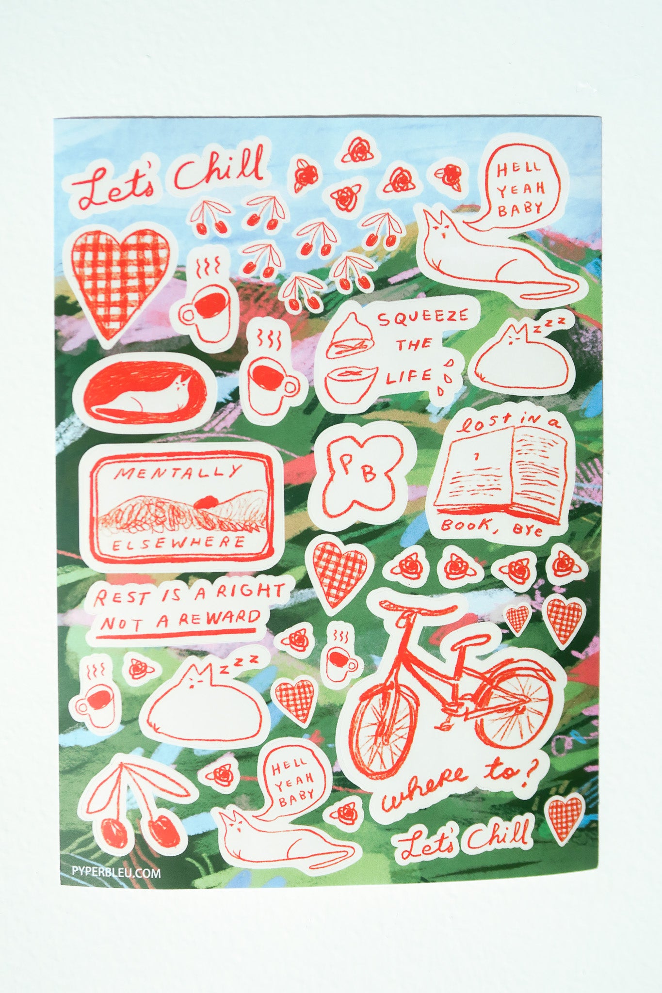 Let's Chill Sticker Sheet