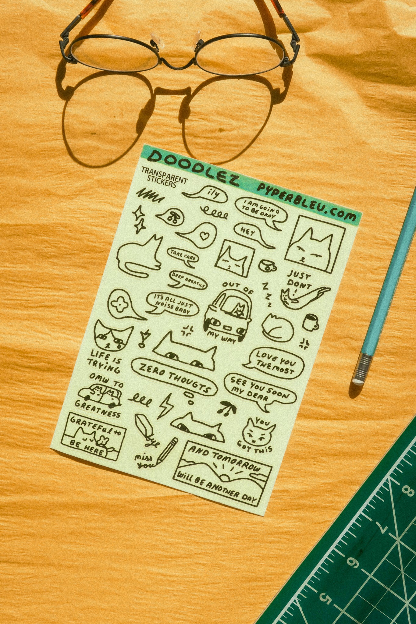 Doodlez & Silly Thoughts Sticker Sheet