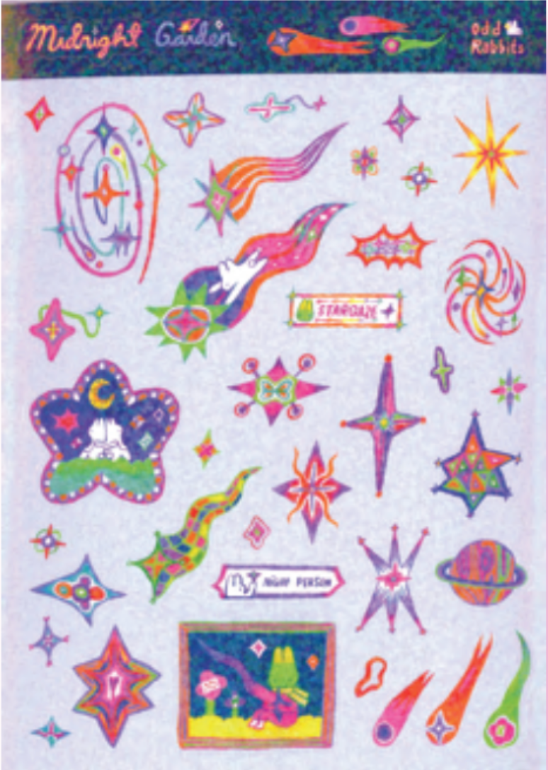 Sticker Sheets (Odd Rabbits) Transparent & Glitter