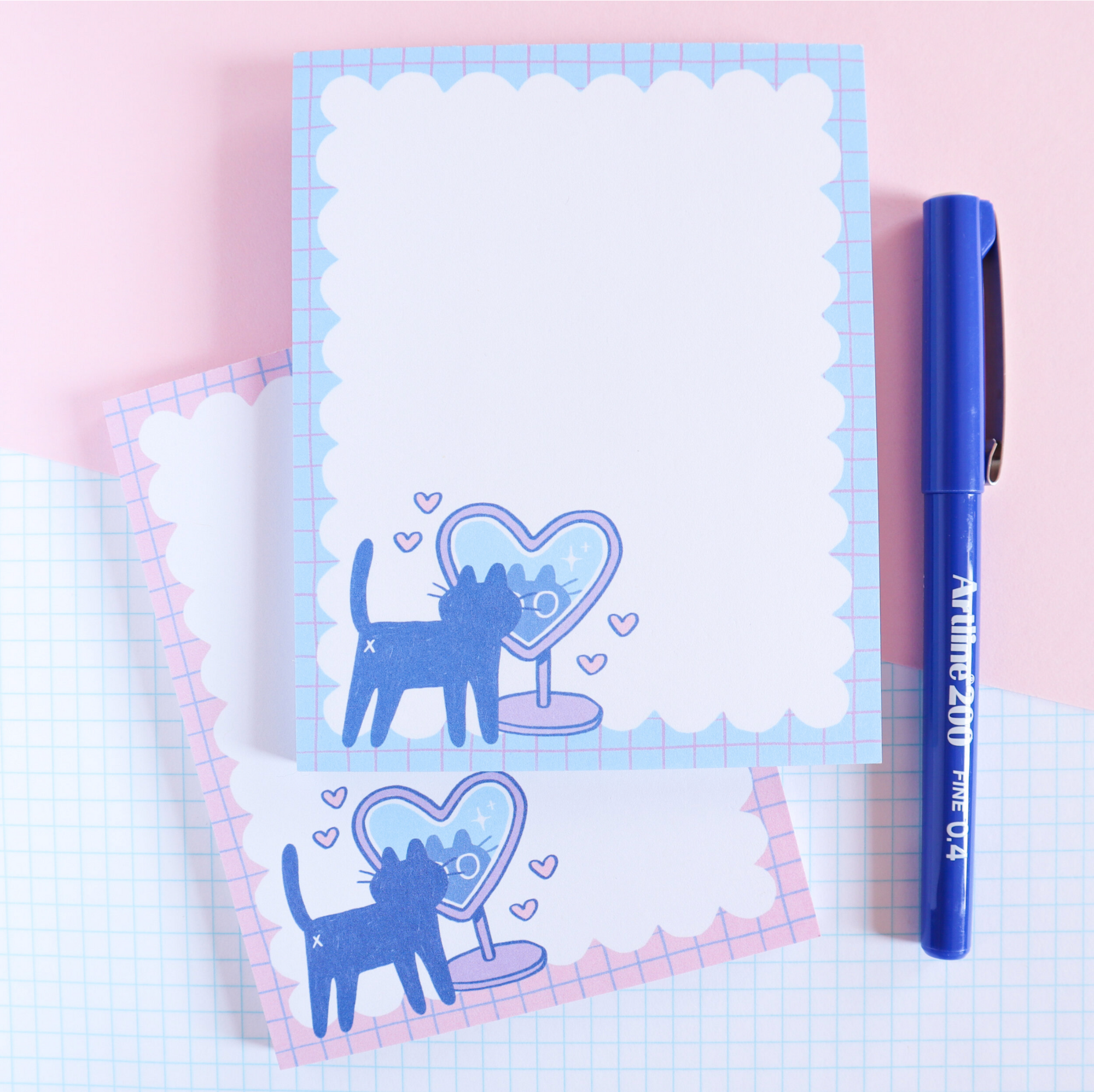 Kuni Heart Mirror Notepads