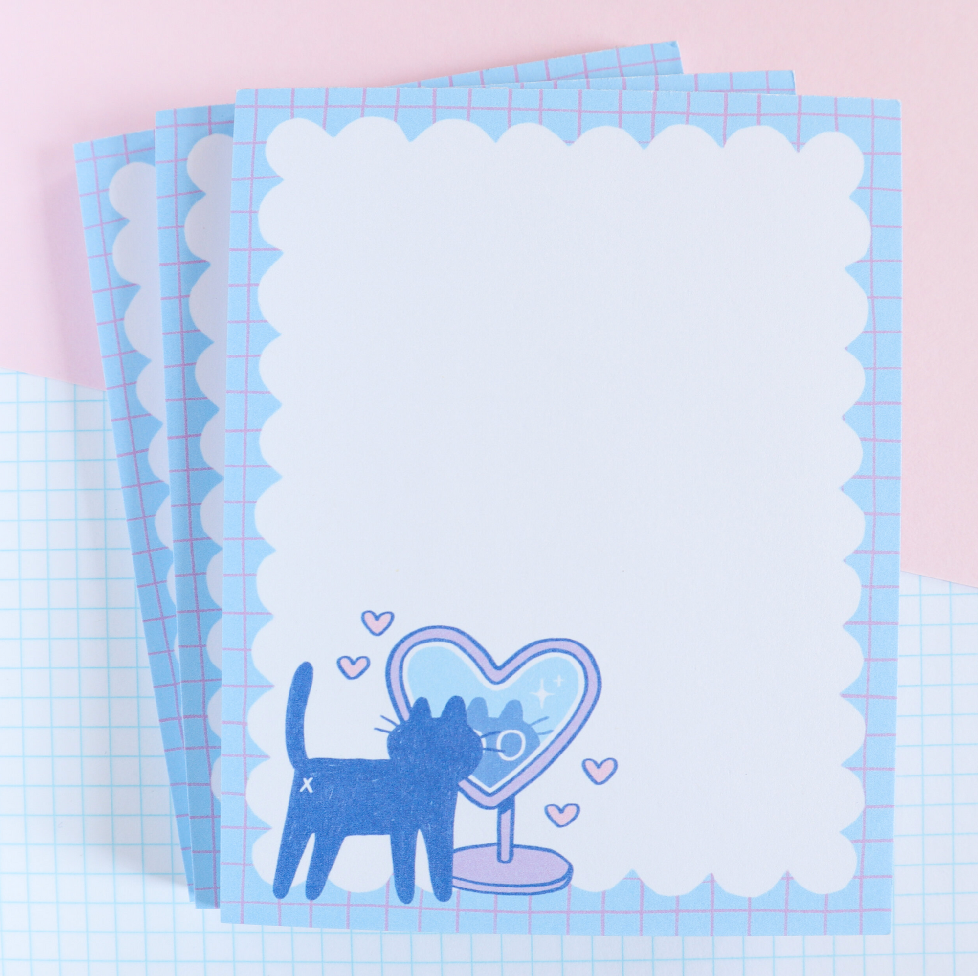 Kuni Heart Mirror Notepads