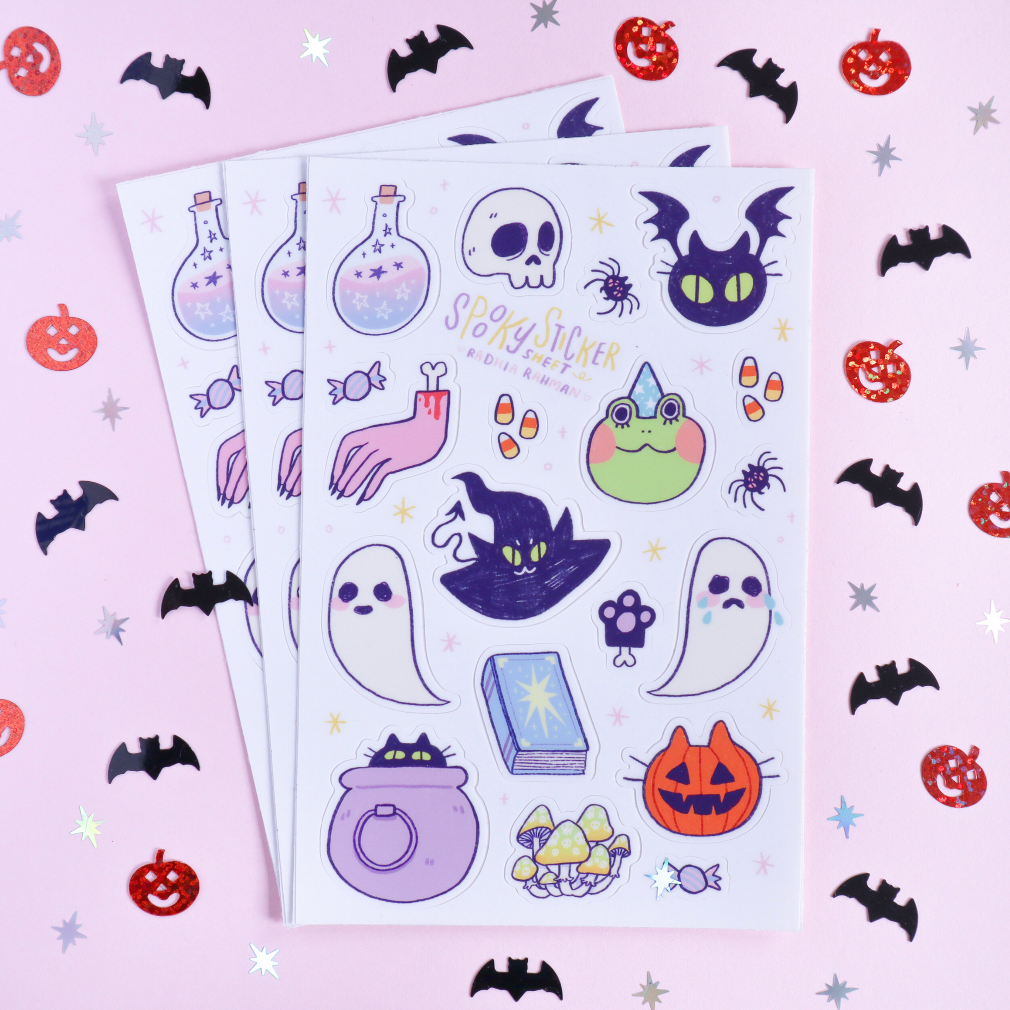 Spooky Stickers By Radhia Rahman