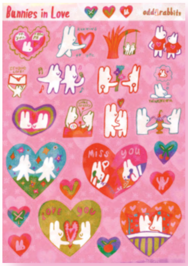 Odd Rabbits Transparent Sticker Sheets