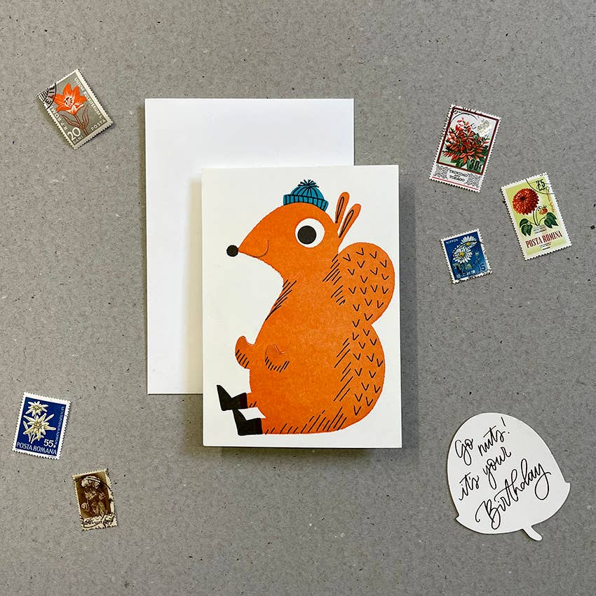 Bday Squirrel (Go nuts it's your birthday Card)