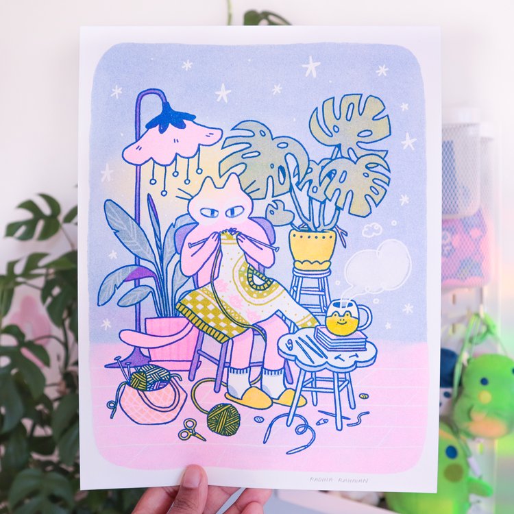 Risograph Art Prints (Radhia Rahman)