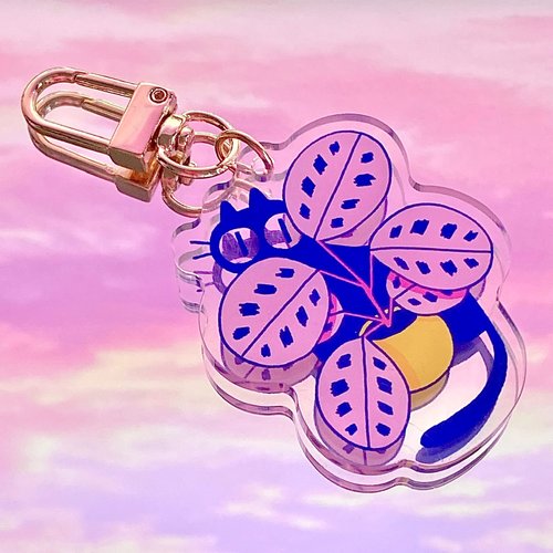 Maranta Kuni Acrylic Keychain