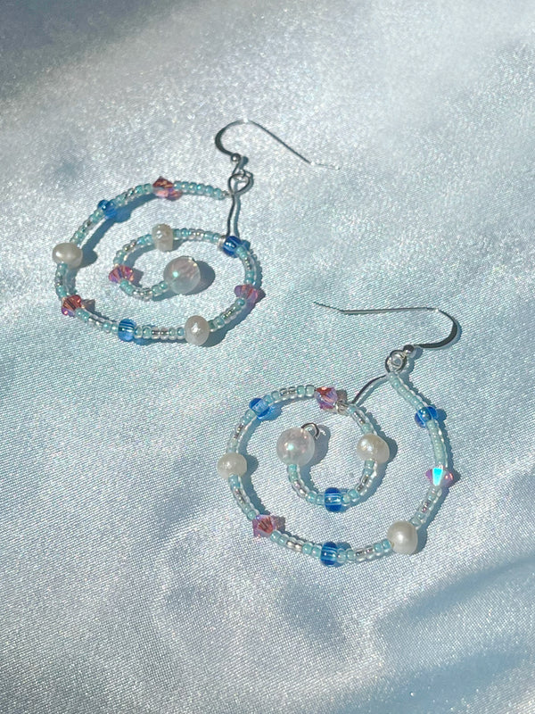 Slow bb-agua Earrings